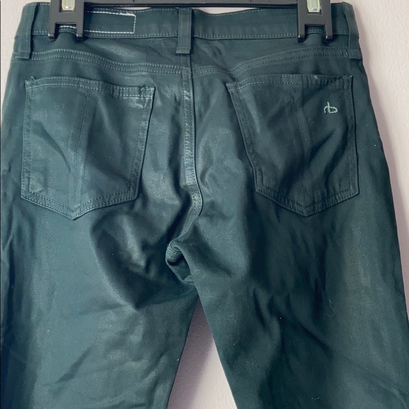 Rag & bone green coated leggings size 4 - 150 - Picture 4 of 7